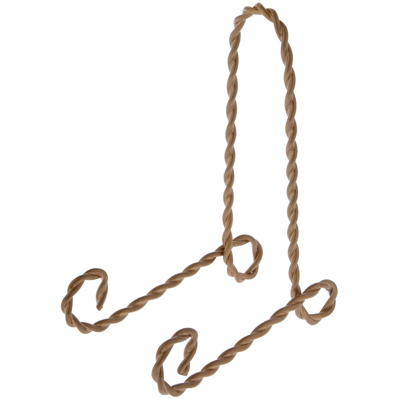 Bard's Twisted Gold-toned Wire Easel Stand, 6" H x 2.75" W x 4.75" D